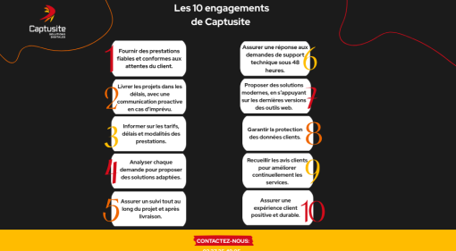 Les 10 engagement de Captusite 