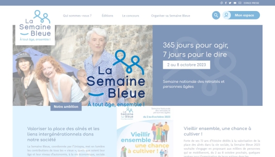 Création du site événementiel pour la semaine bleue