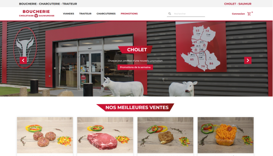 Création d'un site E-commerce pour le Boucherie ADN Viande