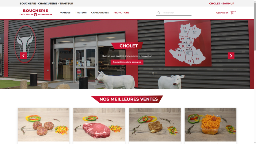 Création d'un site E-commerce pour le Boucherie ADN Viande