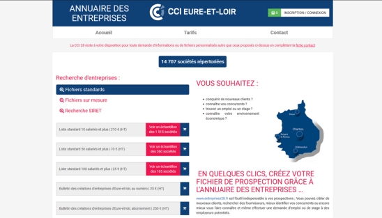 Création annuaire des entreprises de la CCI28