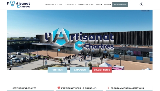 Création de la billetterie en ligne du salon de l'Artisanat C' Chartres 2025