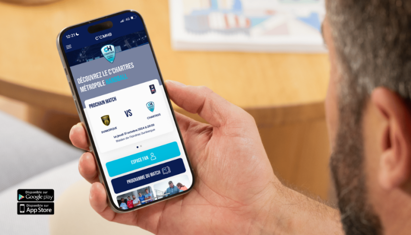 Création de l'application mobile pour le C'Chartres Métropole Handball