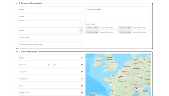 Formulaire et intranet SAV pour la société Pommier SCEBP à Eole en Beauce (28)