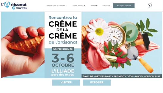 Création du site internet pour le salon de l'Artisanat de Chartres 2024