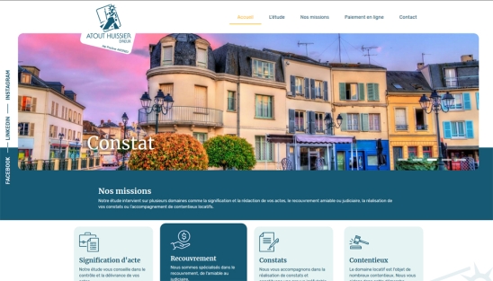 Création du site internet Atout Huissier à Dreux