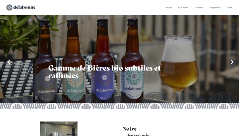 Création du site internet pour la bière Eurélienne Delabonne - Chartres (28)