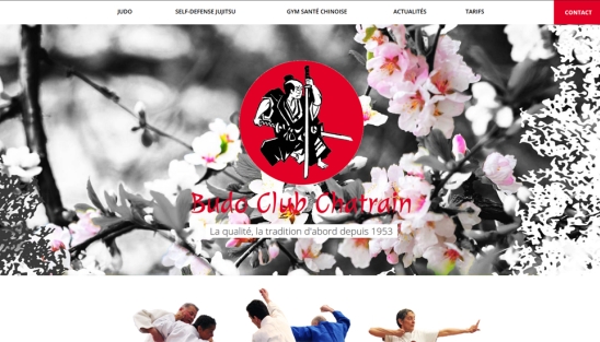 Création site de présentation du Budo Club Chartrain