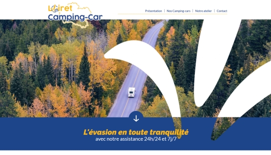 Nouveau site internet pour Loiret Camping-Car à Orléans