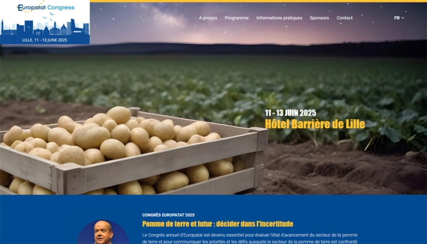 Création du site internet de "Europatat Congress 2025"