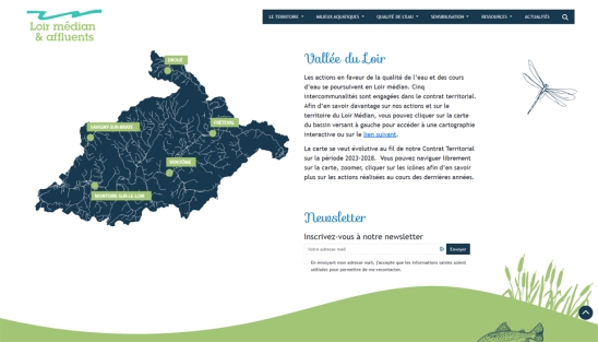 Nouveau site internet du Contrat Territorial Loir Médian