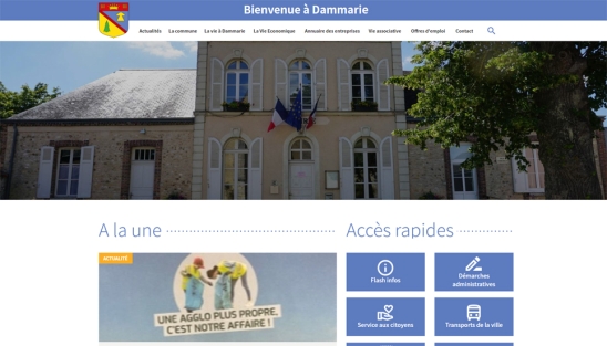 Création du nouveau site internet de la Mairie de Dammarie (28)