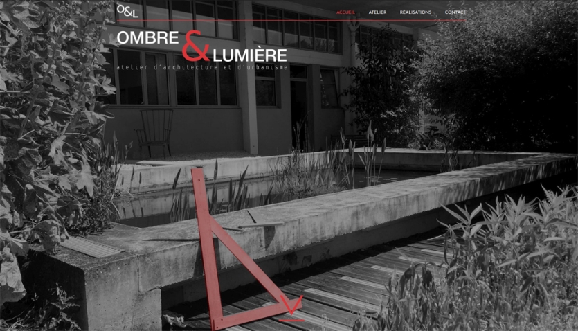 Création du site internet du cabinet d'architectes Ombre & Lumière