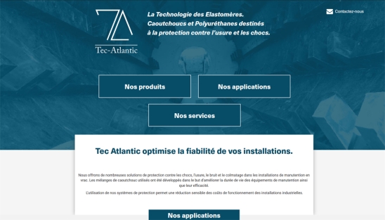Création site internet sur-mesure pour Tec Atlantic