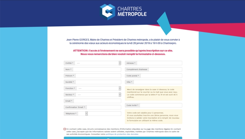 Cérémonie des Vœux 2019 - Chartres Métropole