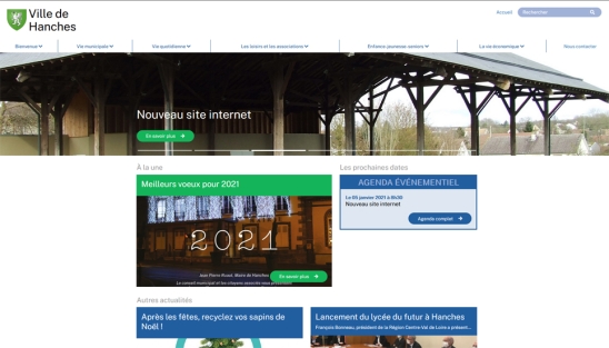 Création du nouveau site internet de la Mairie de Hanches (28)