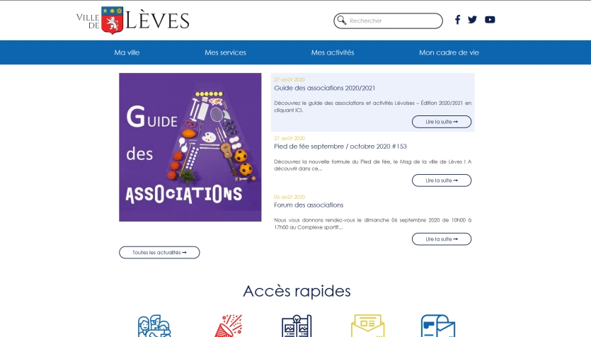 Création du nouveau site internet de la Mairie de Lèves (28)