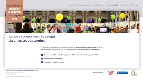 Salon de la création & reprise d'entreprise CMA Aube 2021