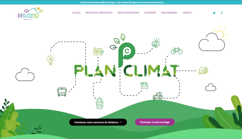 Création d'un formulaire de sondage sur nouvelle page Plan Climat 28