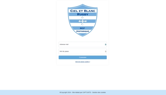 Portail internet pour les adhérents de l'association 
