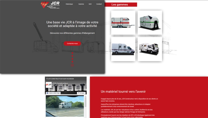 Refonte du site internet JCR Constructeur