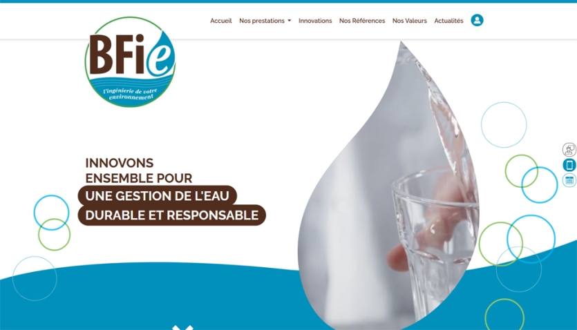 Refonte graphique du site internet BFIE Conseils - Champhol