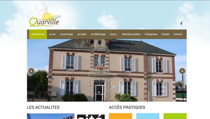 Refonte du site internet de la Mairie de Ouarville
