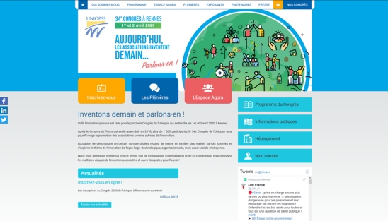 Refonte graphique du site du Congrès national UNIOPSS 2020