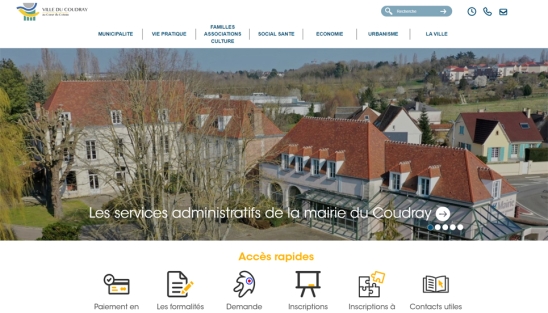 Création du nouveau site internet de la Mairie du Coudray (28)