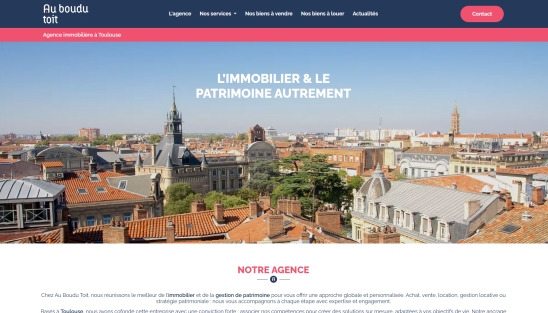 Refonte du site internet d'Au Boudu Toit à Toulouse