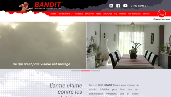 Refonte du site internet de la société BANDIT FRANCE