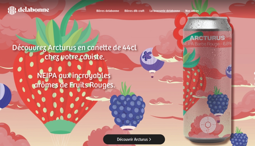 Refonte du site internet de la brasserie DELABONNE - Chartres