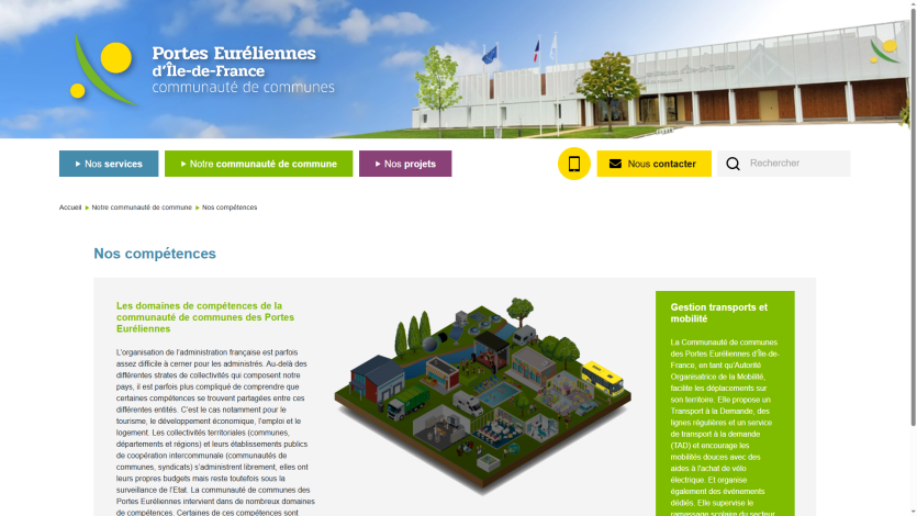 Refonte site internet ComCom des Portes Eureliennes d'IDF