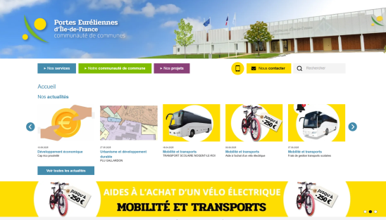 Refonte site internet ComCom des Portes Eureliennes d'IDF
