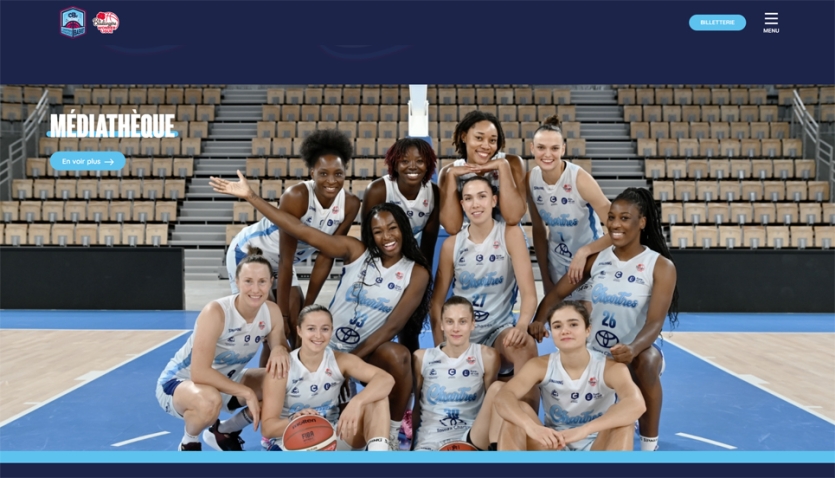 Création du nouveau site internet du C'Chartres Basket Féminin 