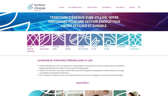 Refonte du site internet Territoire d'Energie Eure-et-Loir