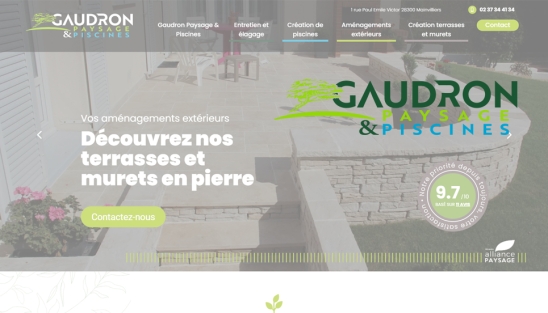 Refonte du site internet de la société Gaudron Paysage