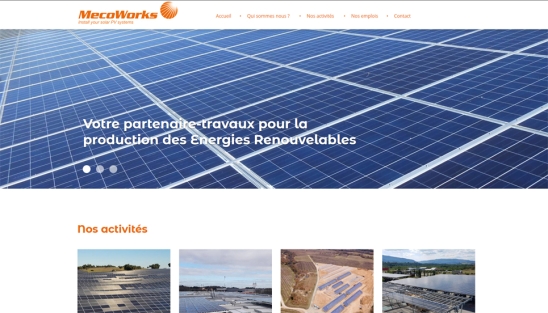 Refonte site internet Mecoworks - Panneaux photovoltaiques