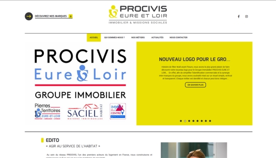 Création site internet sur mesure pour Procivis 28