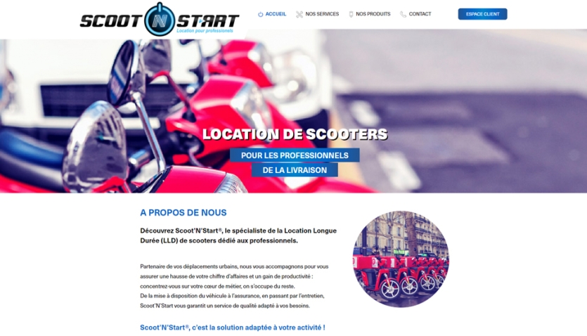Refonte du site internet de la société Scoot’N’Start