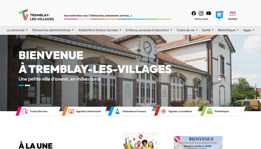 Refonte du site internet de la Mairie de Tremblay-les-Villages