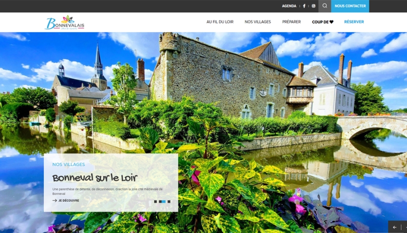 Refonte du site de l'Office du Tourisme du Bonnevalais (28)