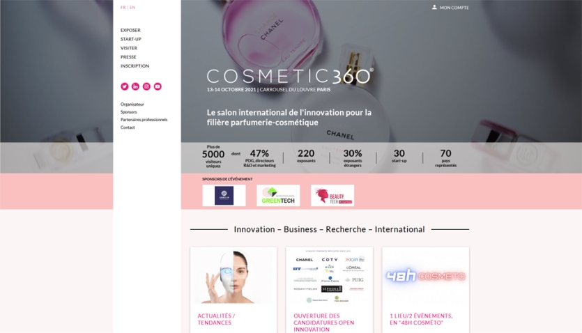 Ouverture des inscriptions au Salon Cosmetic 360 pour l'édition 2021