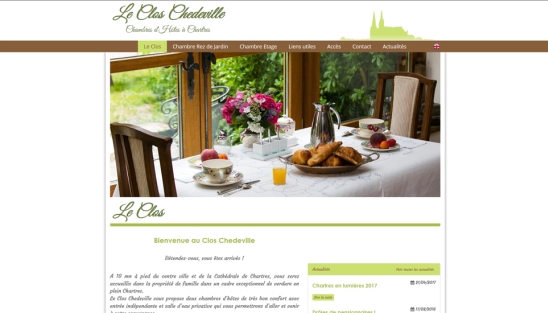 Refonte du site internet du Clos Chedeville