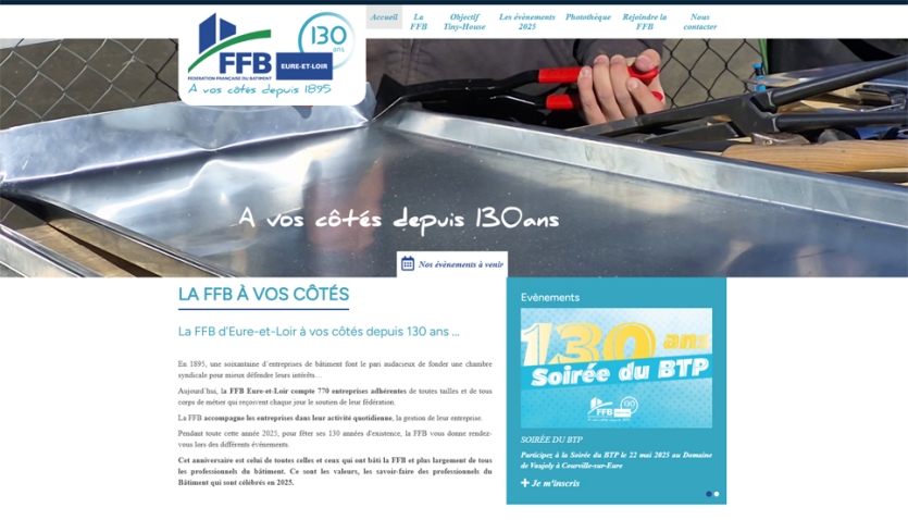 Création du site internet de la FFB 28 pour ses 130 ans