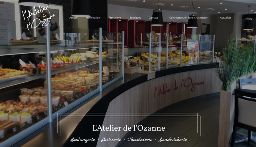 Refonte sur site internet de la boulangerie l'Atelier de L'ozanne