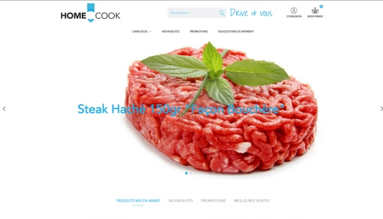 Création du site E-commerce HomeCook-drive à Chartres
