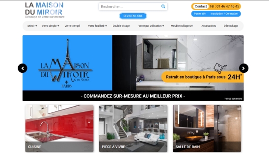 Création site E-commerce sur-mesure | La Maison du Miroir - Paris