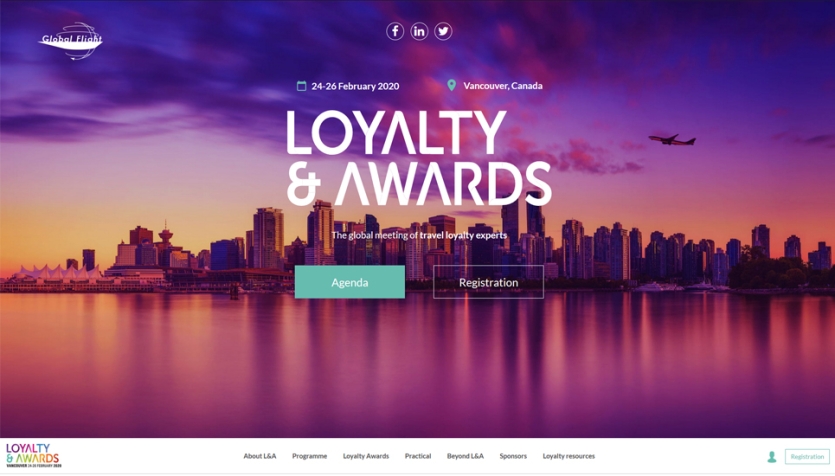Refonte site événementiel pour les Loyalty & Awards de Vancouver 2020