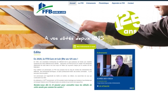 Création du site internet de la FFB 28 pour ses 125 ans